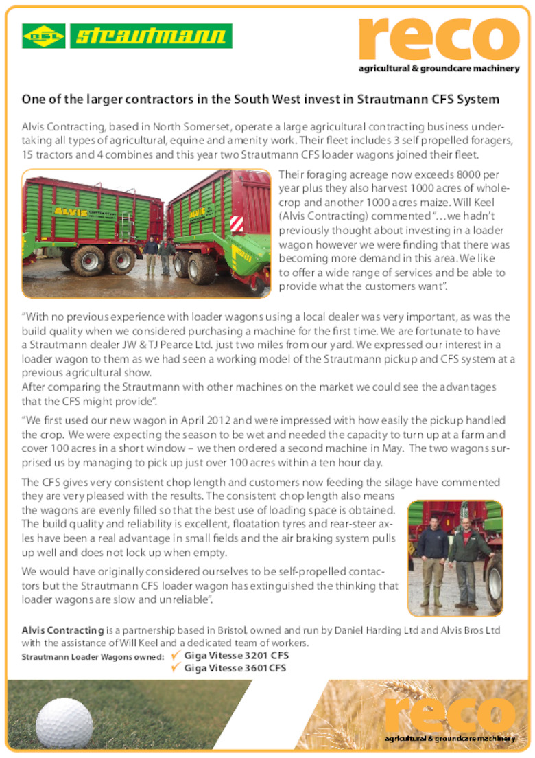 Alvis Contracting Loader Wagon